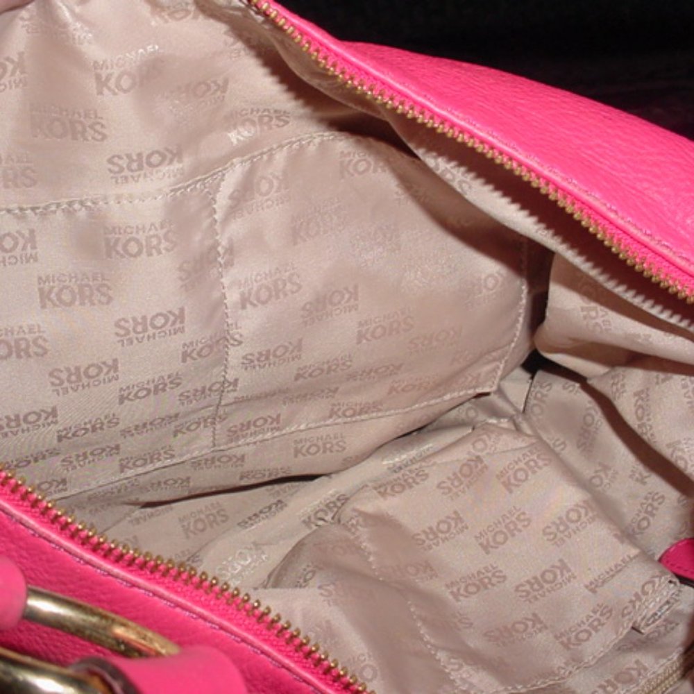 MICHEAL KORS Pink & Gold Hobo Shoulder Bag - Picture 12 of 12